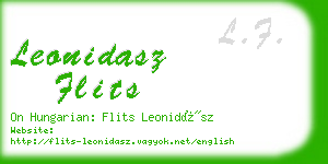 leonidasz flits business card